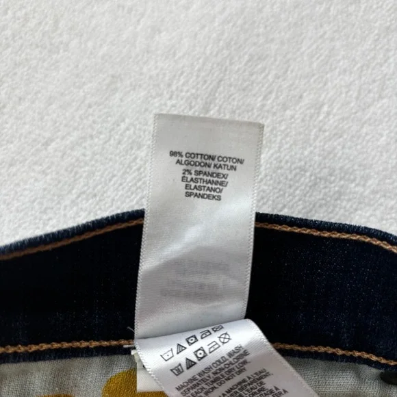 Lucky Brand Sienna Cigarette Jeans Women 6/28 Dark Wash Indigo Slim Fit Denim - Picture 11 of 11